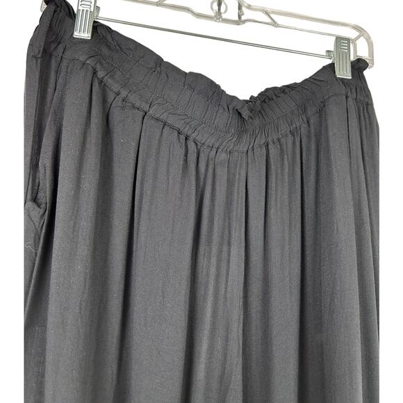 NEW Bloomchic Black Gauzy Elastic Waist and Cuff Harem or Jogger Pants Sz 18-20 - Picture 3 of 6